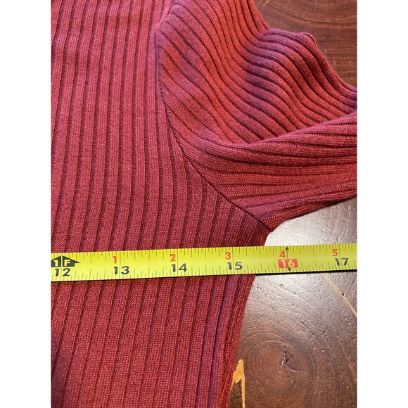 Reformation Jeans Ribbed Stretchy Dress Burnt Orange/Brown SZ S. Made in USA. - Picture 5 of 6